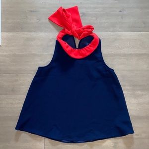 EUC—Tuckernuck red&navy Pomander Place top size L